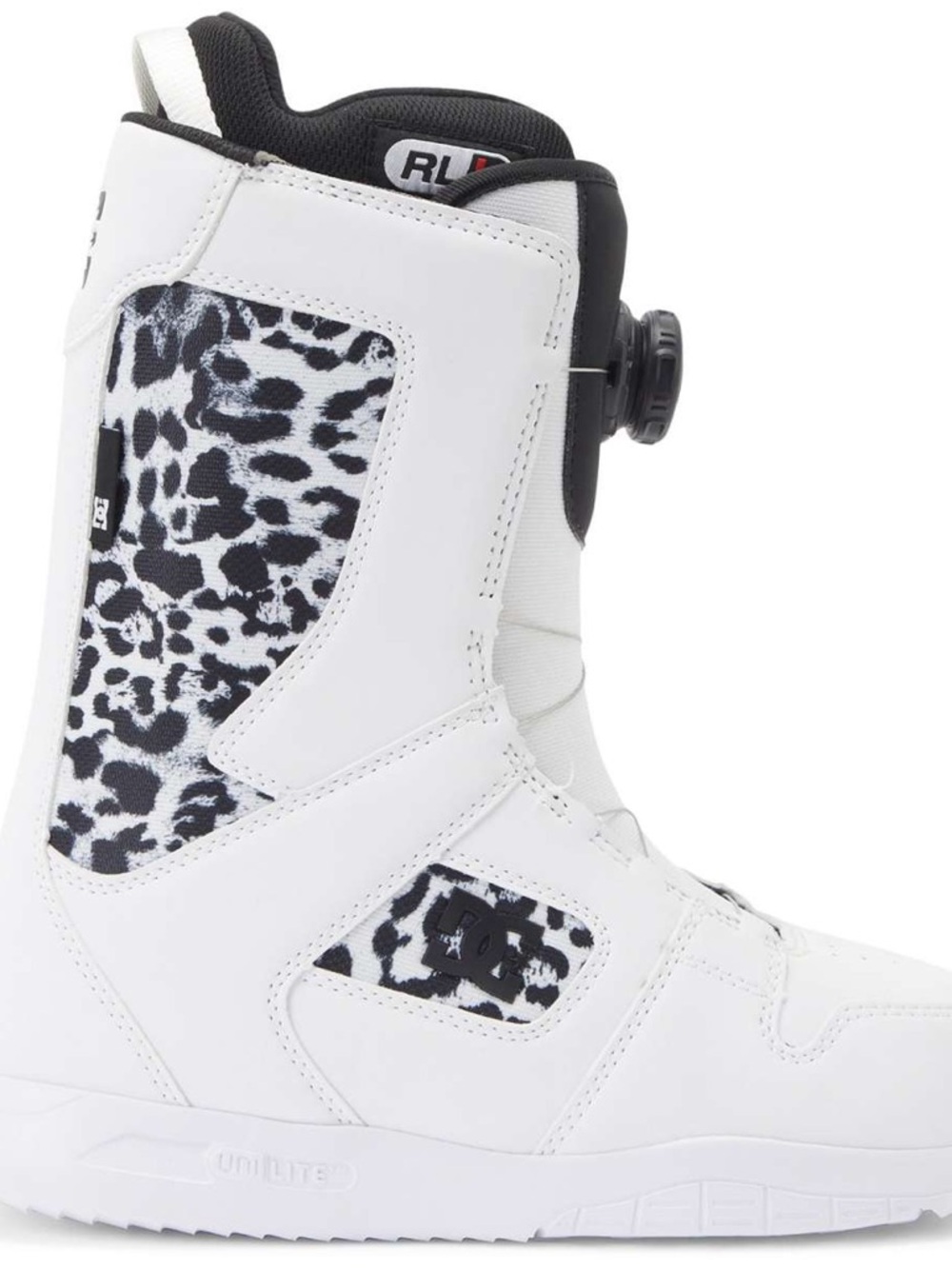 DC Women’s White & Black Cheetah BOA Snowboard Boots - 2024